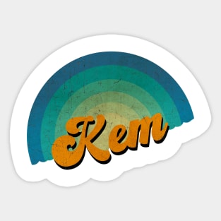 vintage retro Kem Sticker